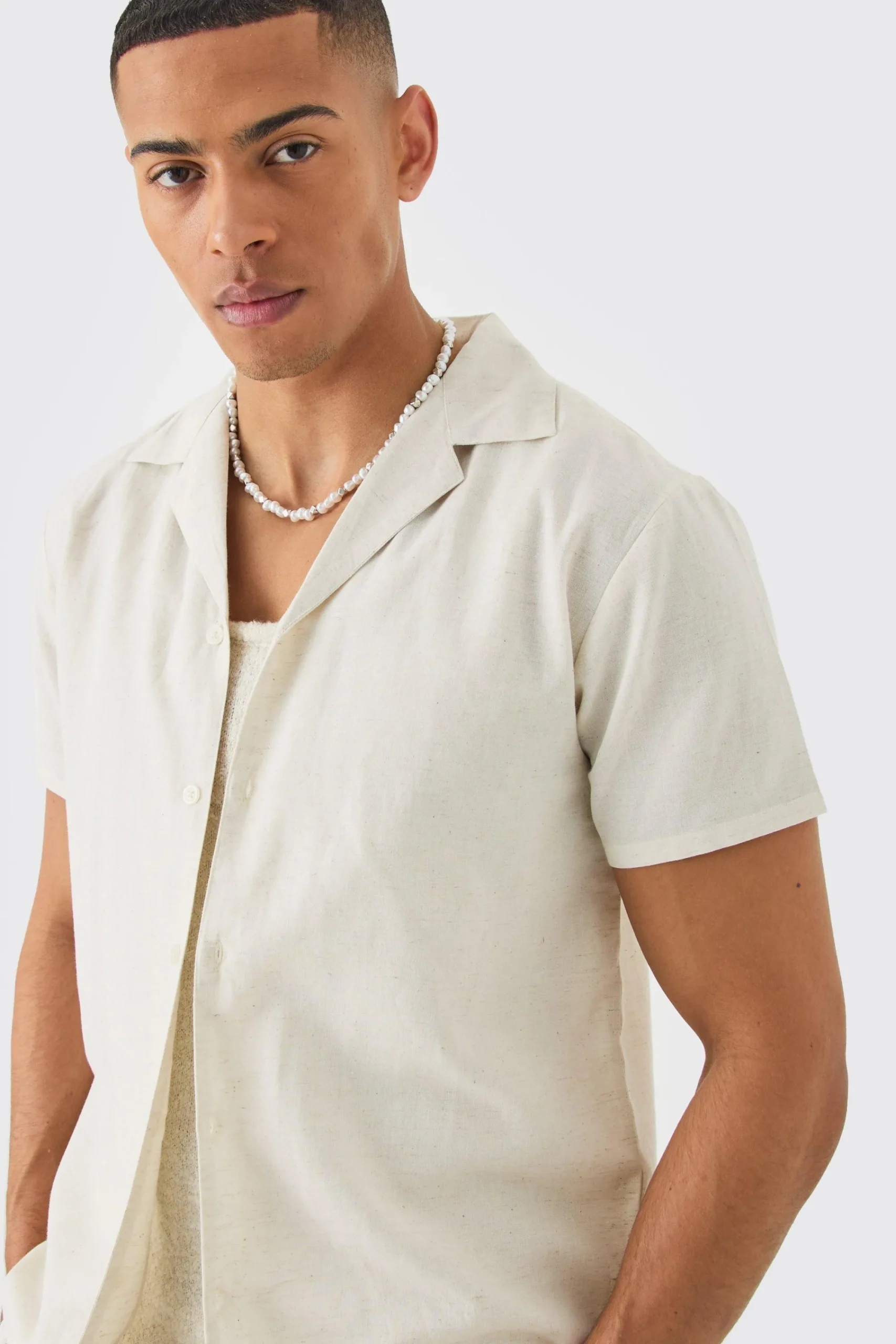 boohooMAN Short Sleeve Linen Shirt | UK| Shirts