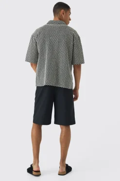 boohooMAN Short Sleeve Oversized Revere Shirt | UK| Shirts