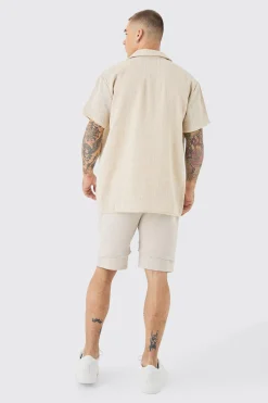 boohooMAN Short Sleeve Oversized Textured Check Shirt | UK| Shirts|Sets & Co-Ords