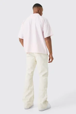boohooMAN Short Sleeve Ribbed Boxy Shirt | UK| Shirts