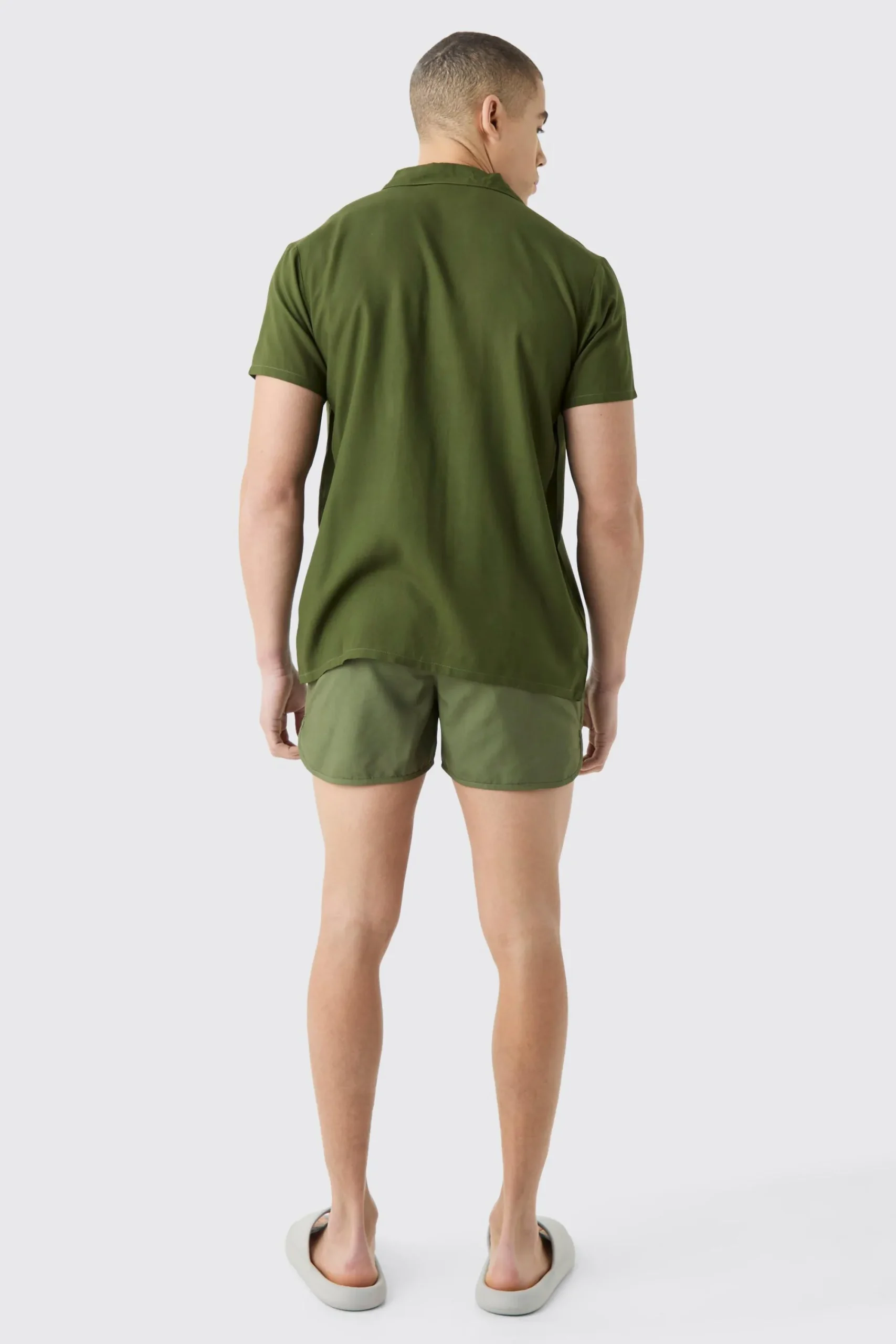 boohooMAN Short Sleeve Shirt & Swim Set | UK| Sets & Co-Ords