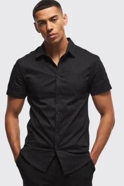 boohooMAN Short Sleeve Slim Fit Shirt | UK| Shirts
