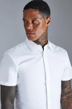 boohooMAN Short Sleeve Slim Shirt | UK| Shirts