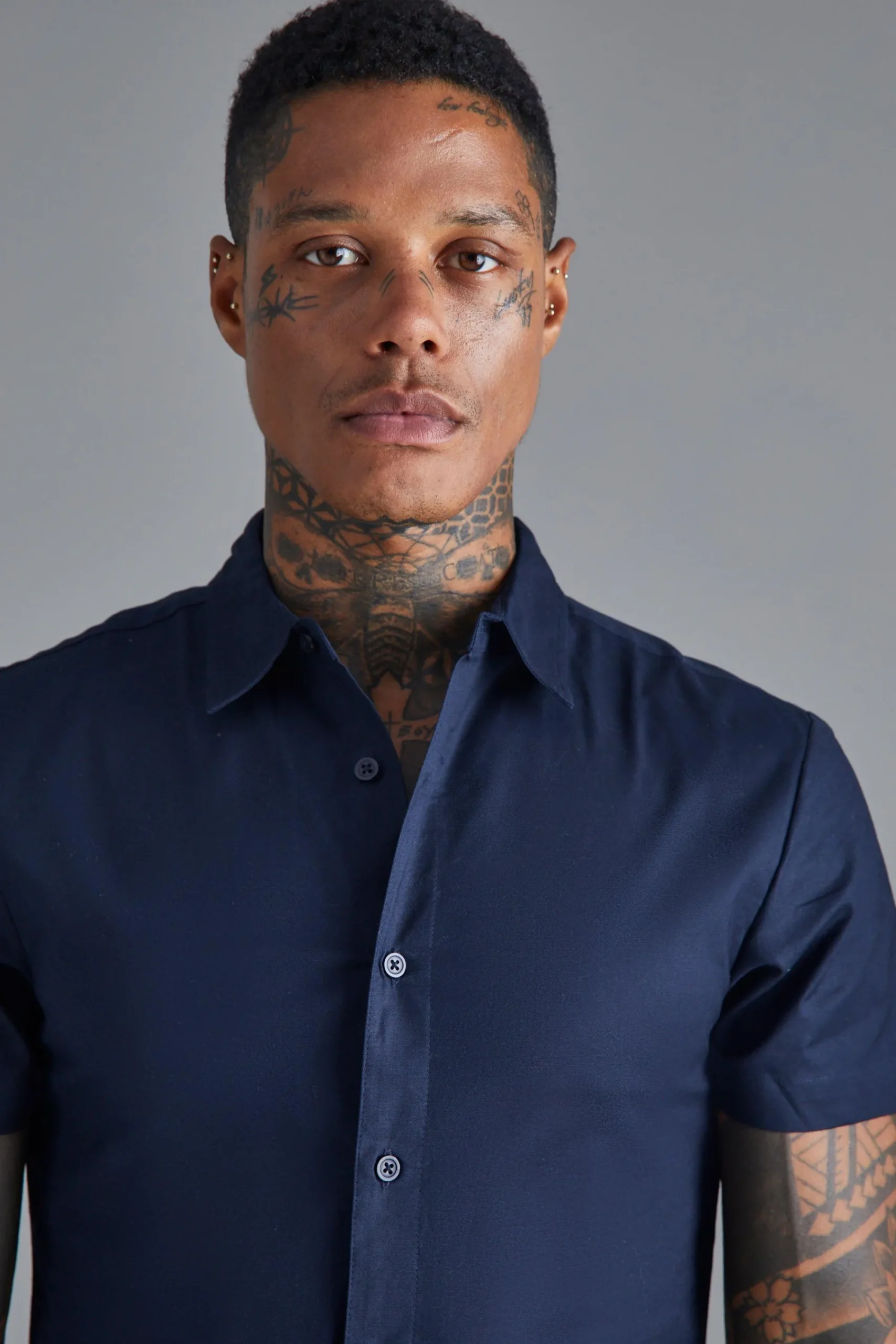 boohooMAN Short Sleeve Slim Shirt | UK| Shirts