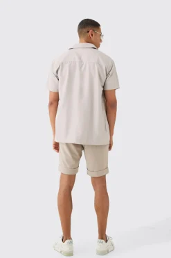 boohooMAN Short Sleeve Soft Twill Oversized Shirt | UK| Shirts