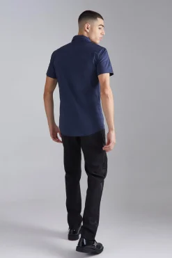 boohooMAN Short Sleeve Stretch Fit Shirt | UK| Shirts