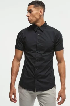 boohooMAN Short Sleeve Stretch Fit Shirt | UK| Shirts