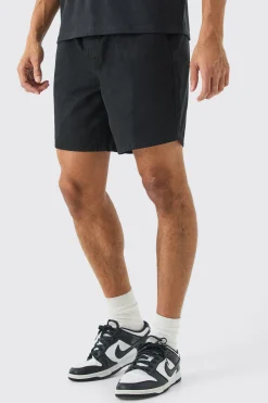 boohooMAN Shorter Length Relaxed Fit Elasticated Waist Chino Shorts In | UK| Shorts