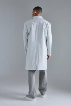 boohooMAN Shower Proof Mid Length Mac | UK| Coats & Jackets