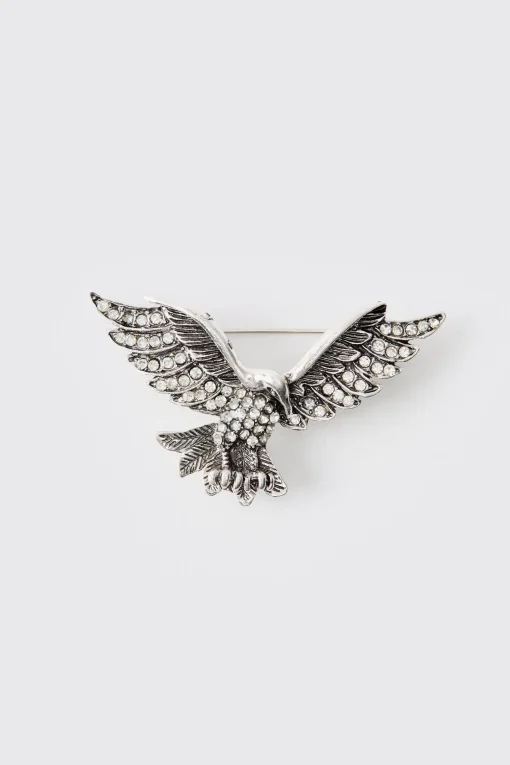 boohooMAN Eagle Brooch | UK| Jewellery & Watches