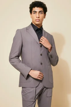 boohooMAN Single Breasted Patch Pocket Slim Suit Jacket | UK| Suits & Tailoring