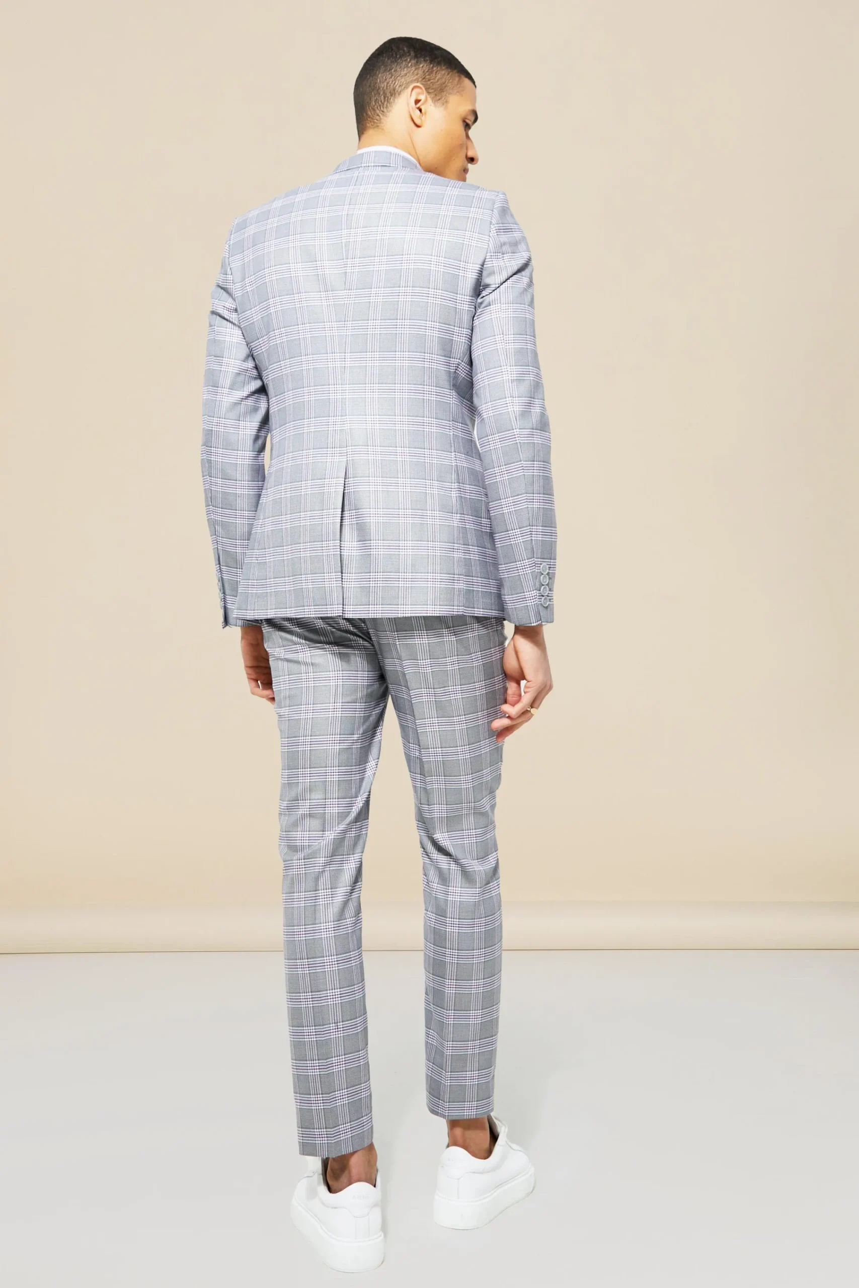 boohooMAN Single Breasted Skinny Check Suit Jacket | UK| Suits & Tailoring