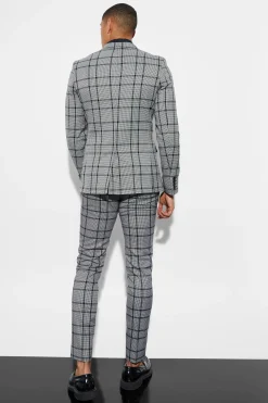 boohooMAN Skinny Check Suit | UK| Suits & Tailoring