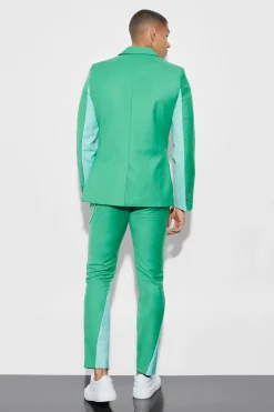 boohooMAN Skinny Colourblock Suit Jacket | UK| Suits & Tailoring