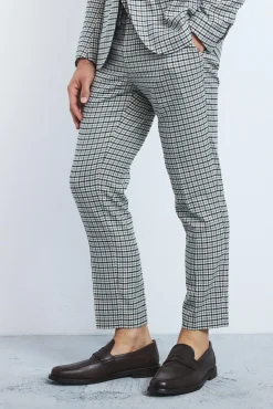 boohooMAN Skinny Cropped Checked Suit Trousers | UK| Suits & Tailoring|Trousers