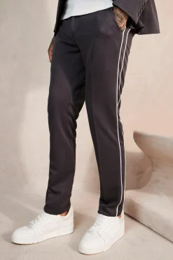boohooMAN Skinny Dogstooth Side Piping Suit Trousers | UK| Suits & Tailoring