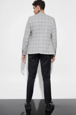 boohooMAN Skinny Fit Check Suit Jacket | UK| Suits & Tailoring
