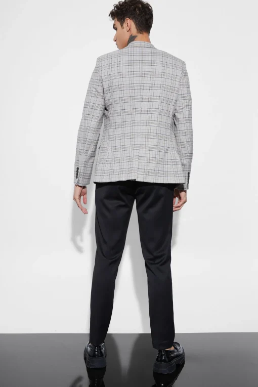 boohooMAN Skinny Fit Check Suit Jacket | UK| Suits & Tailoring