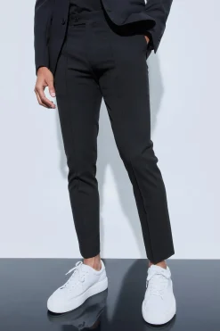 boohooMAN Skinny Fit Collarless Suit | UK| Suits & Tailoring|Sets & Co-Ords