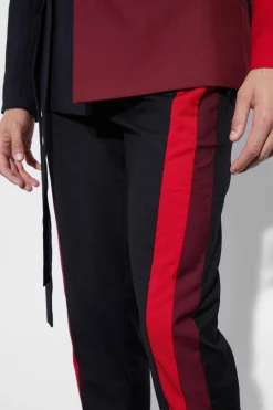 boohooMAN Skinny Fit Colour Block Panel Suit Trouser | UK| Suits & Tailoring