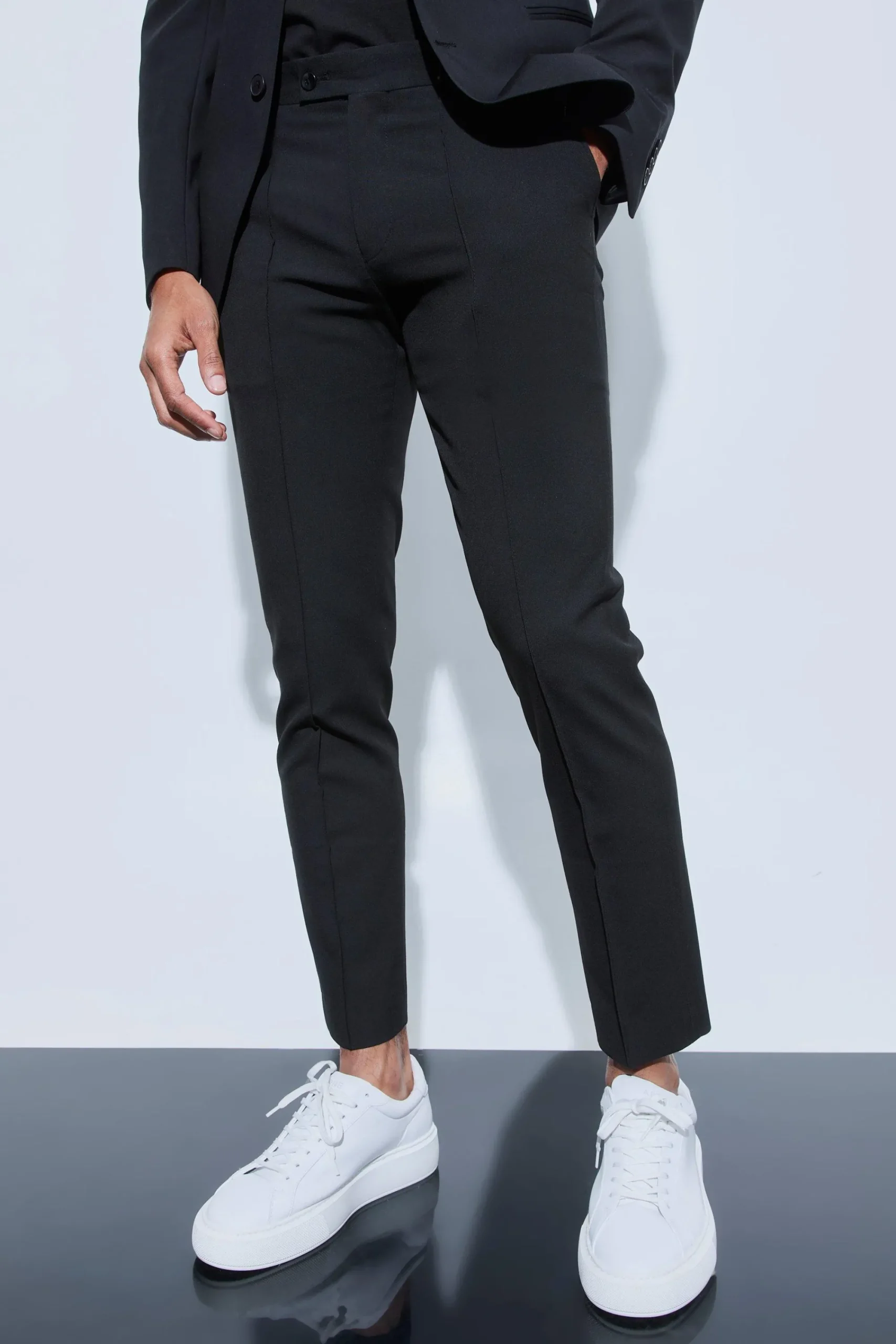 boohooMAN Skinny Fit Cropped Suit Trousers | UK| Suits & Tailoring|Trousers