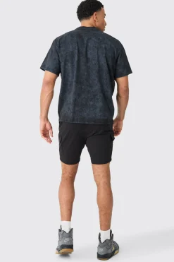boohooMAN Skinny Fit Elasticated Waist Cargo Shorts In | UK| Shorts