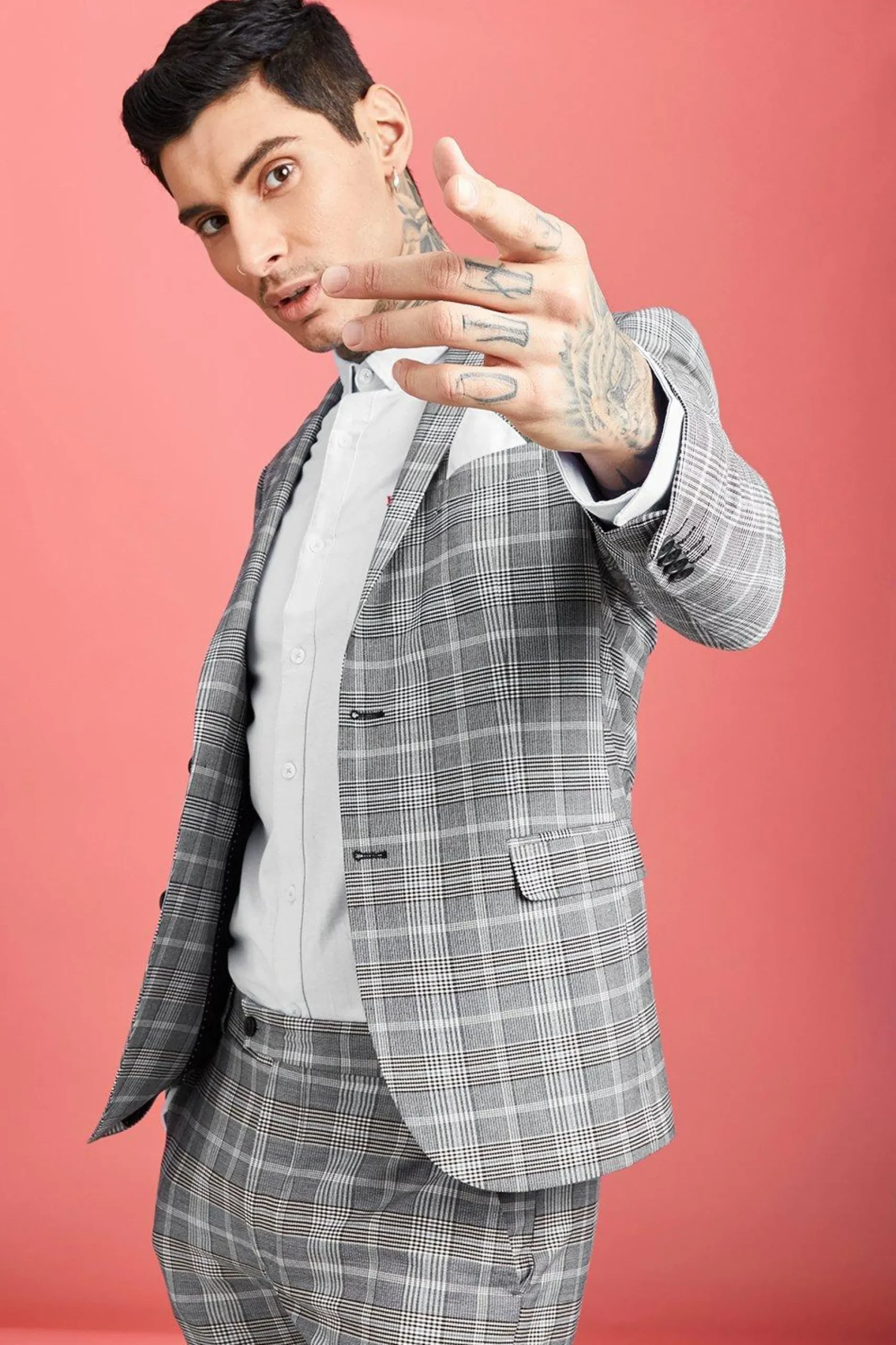 boohooMAN Skinny Fit Prince Of Wales Check Suit Jacket | UK| Suits & Tailoring