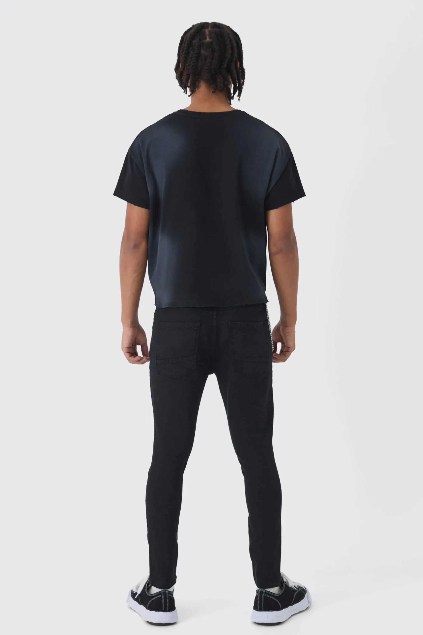 boohooMAN Skinny Fit Ripped Jeans With Chain | UK| Trousers|Jeans