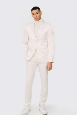 boohooMAN Skinny Fit Satin Blazer | UK| Suits & Tailoring