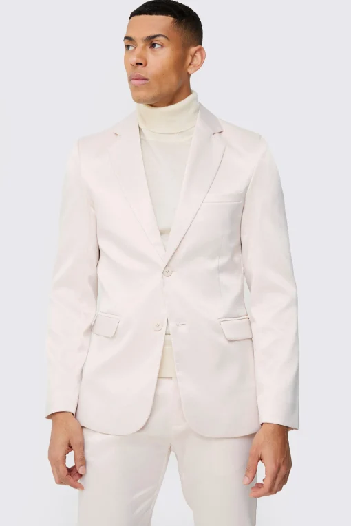 boohooMAN Skinny Fit Satin Suit | UK| Suits & Tailoring