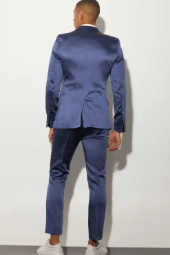 boohooMAN Skinny Fit Satin Suit Jacket | UK| Suits & Tailoring