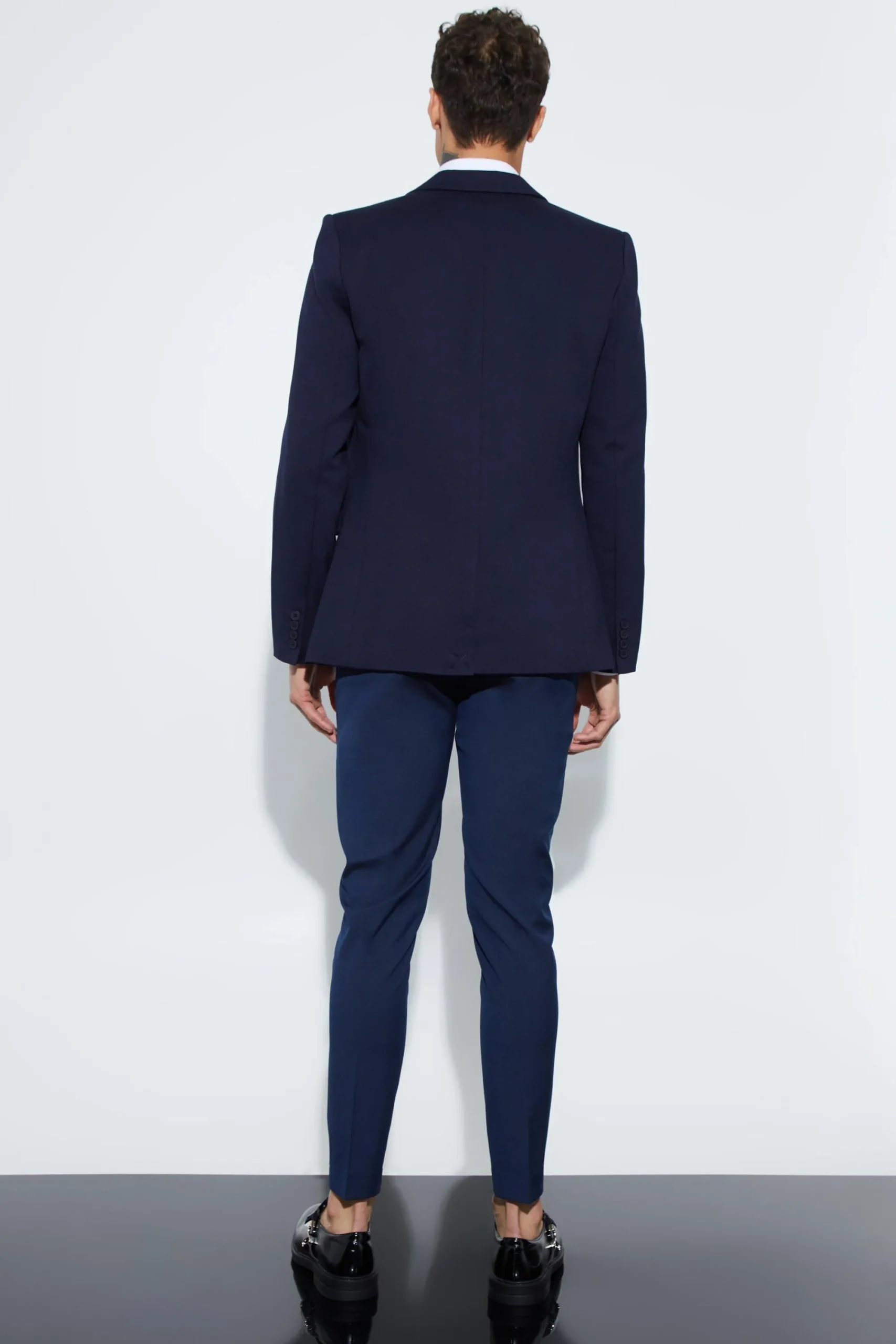 boohooMAN Skinny Fit Single Breasted Jersey Blazer | UK| Suits & Tailoring