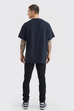 boohooMAN Skinny Jeans With Slash Knee | UK| Jeans