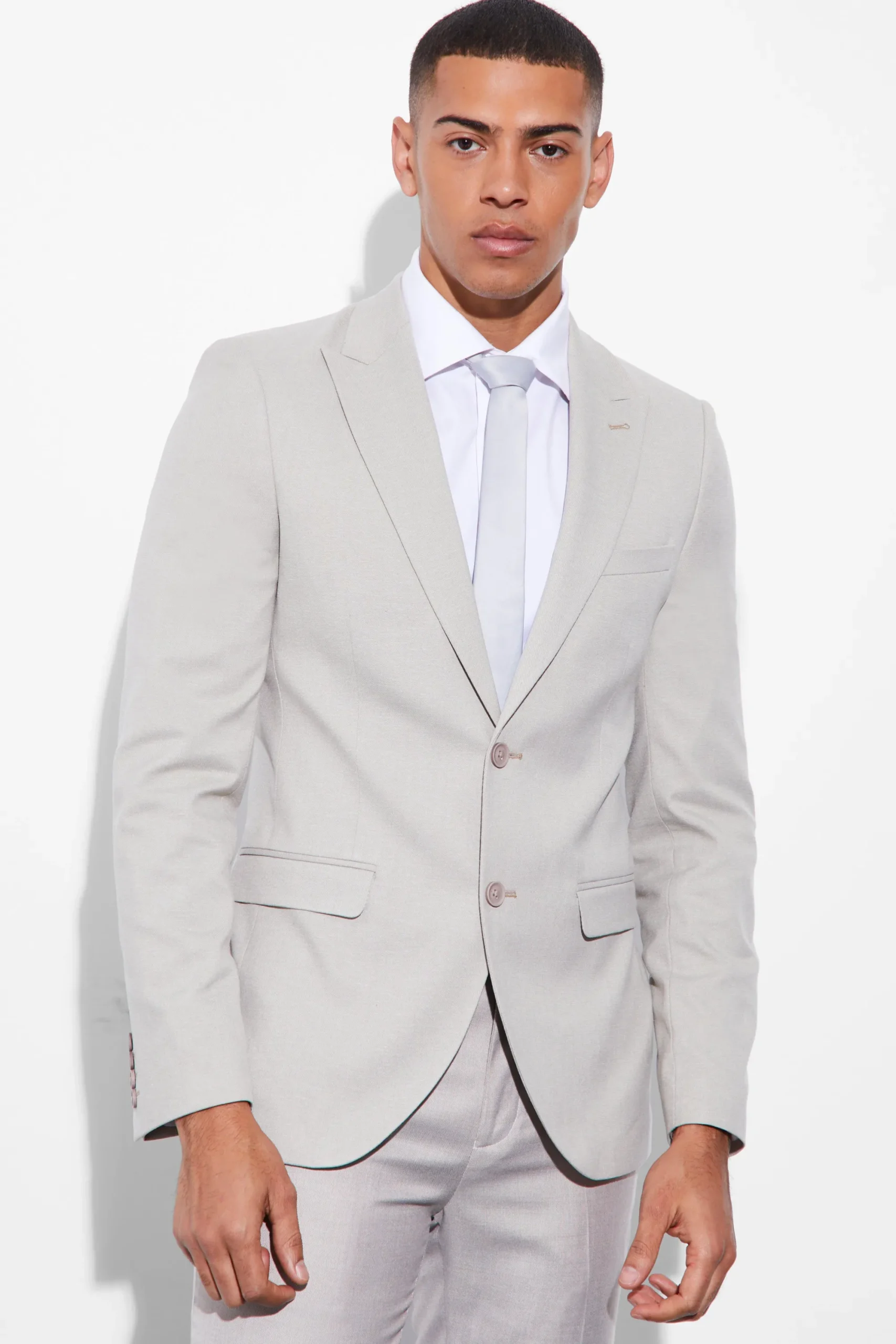 boohooMAN Skinny Linen Crop Suit | UK| Suits & Tailoring