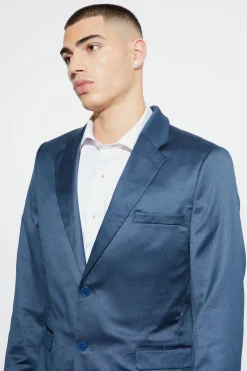 boohooMAN Skinny Satin Suit Jacket | UK| Suits & Tailoring