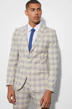 boohooMAN Skinny Single Breasted Check Suit Jacket | UK| Suits & Tailoring