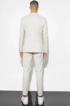 boohooMAN Skinny Single Breasted Linen Suit Jacket | UK| Suits & Tailoring