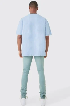 boohooMAN Skinny Stacked Distressed Ripped Jeans In | UK| Trousers|Jeans