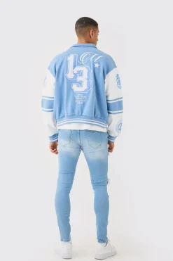 boohooMAN Skinny Stretch All Over Rip Bleached Denim Jean In | UK| Trousers|Jeans