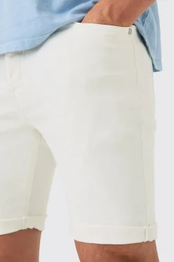 boohooMAN Skinny Stretch Denim Shorts In White | UK| Shorts