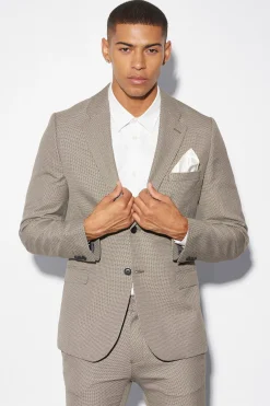 boohooMAN Skinny Textured Suit Jacket | UK| Suits & Tailoring