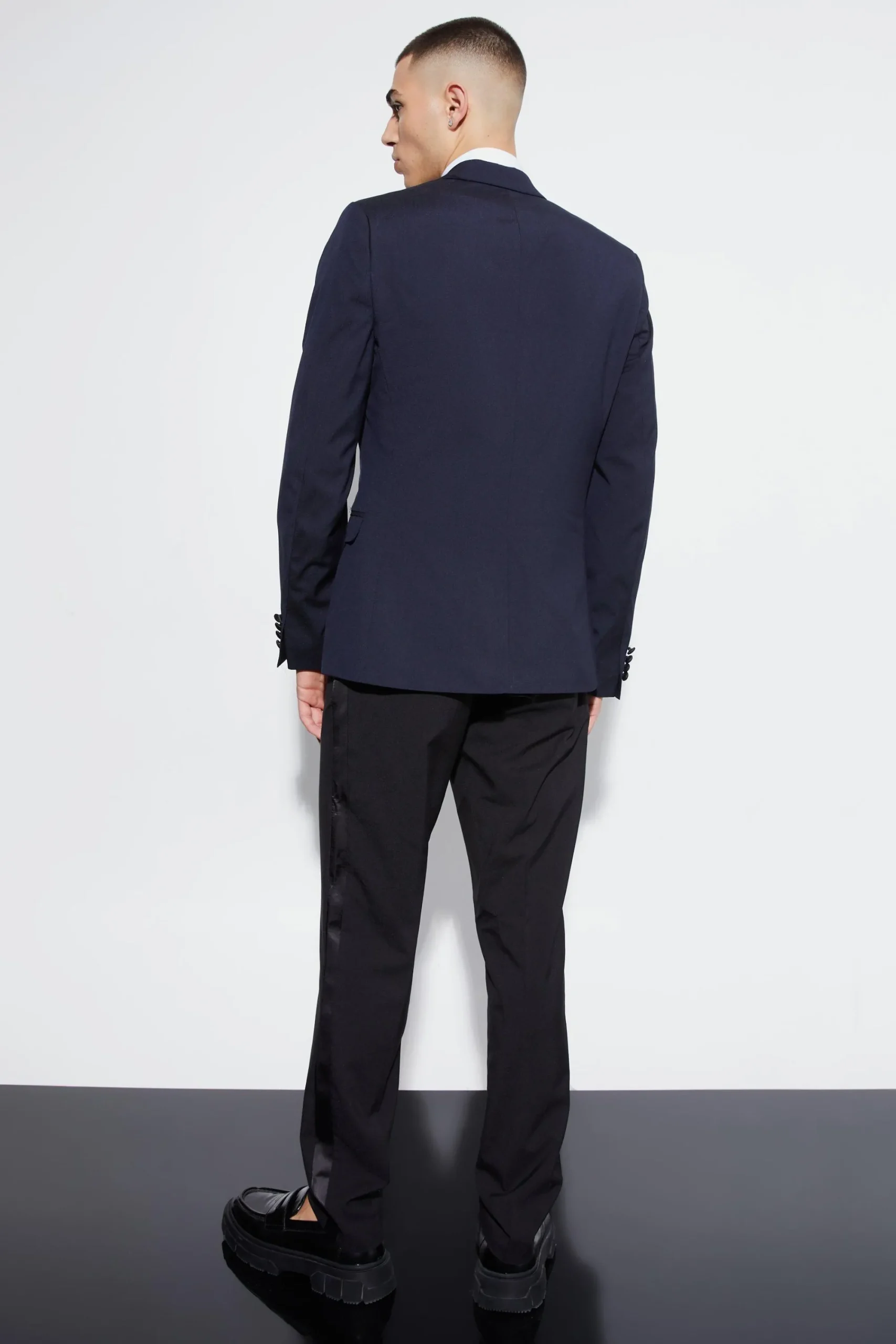 boohooMAN Skinny Tuxedo Single Breasted Suit Jacket | UK| Suits & Tailoring