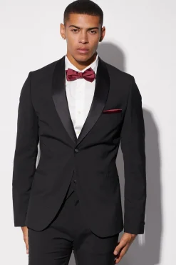 boohooMAN Skinny Tuxedo Single Breasted Suit Jacket | UK| Suits & Tailoring