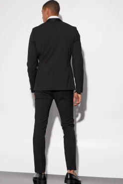 boohooMAN Skinny Tuxedo Single Breasted Suit Jacket | UK| Suits & Tailoring