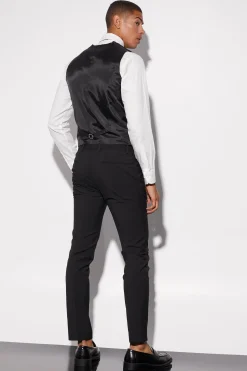 boohooMAN Skinny Tuxedo Waistcoat | UK| Suits & Tailoring
