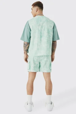 boohooMAN Sleeveless Cargo Utility Set | UK| Sets & Co-Ords