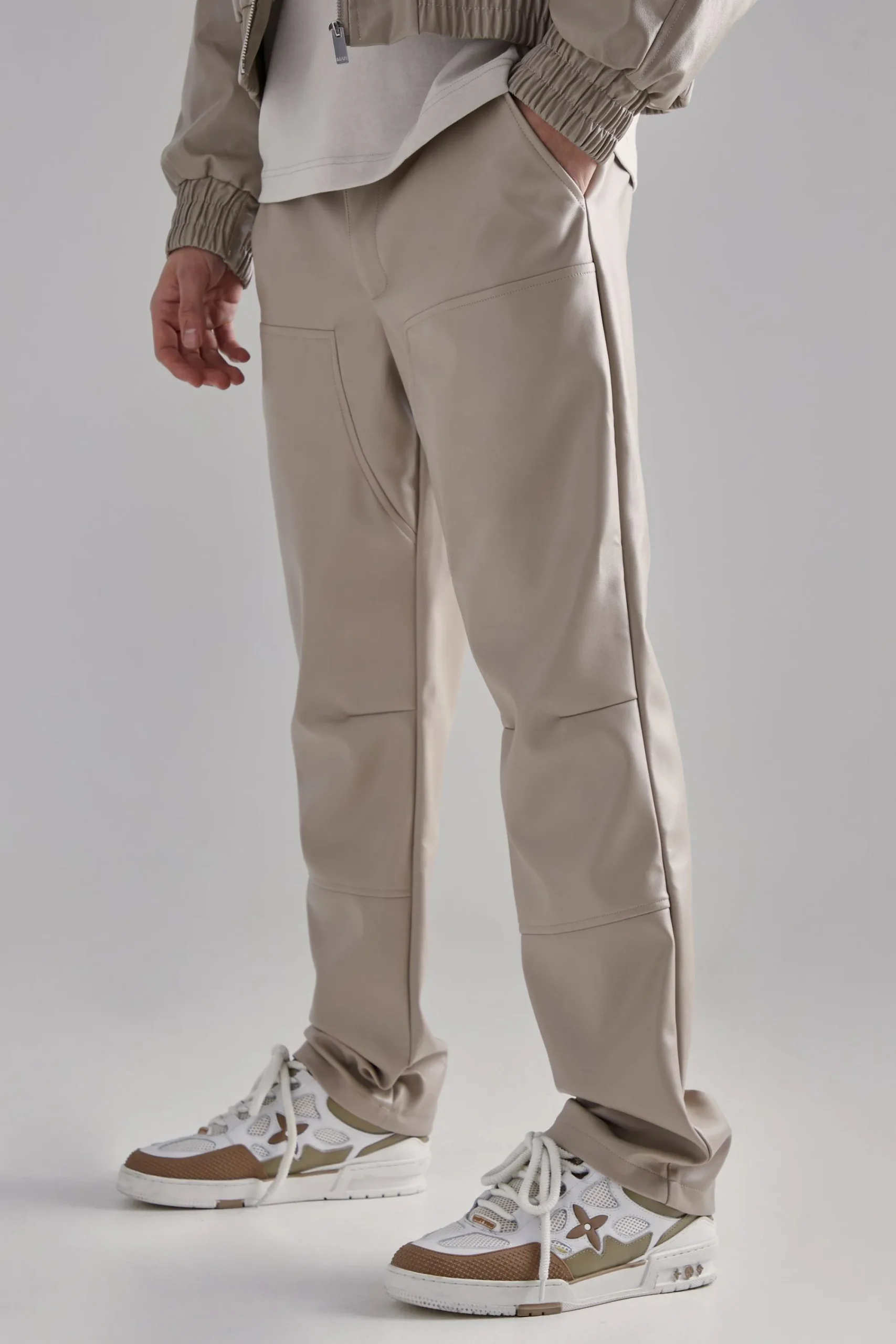 boohooMAN Sleeveless Pu Single Breasted Suit | UK| Suits & Tailoring