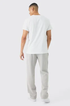 Slim Branded Printed T-Shirt | UK^boohooMAN Online