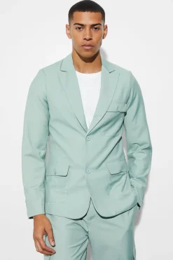 boohooMAN Slim Cargo Suit | UK| Suits & Tailoring