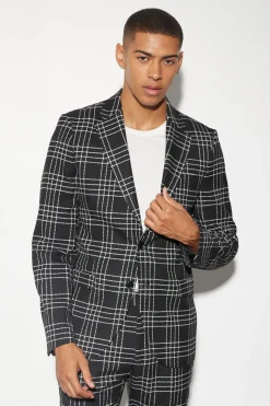 boohooMAN Slim Check Suit Jacket | UK| Suits & Tailoring